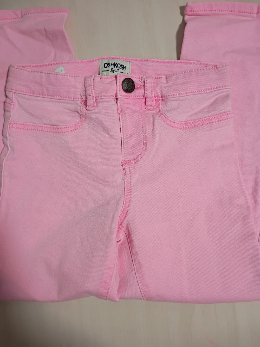 OshKosh B'gosh Girls' Light Pink Stretch Skinny Pants